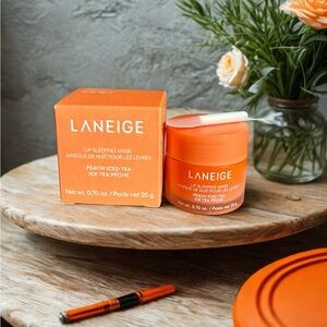🍑LANEIGE🍑Peach Iced Tea Lip Sleeping Mask/NIB